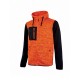 Felpa Da Lavoro Full-Zip U-Power Rainbow Orange Fluo