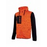 Felpa Da Lavoro Full-Zip U-Power Rainbow Orange Fluo