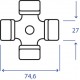 Crociera categoria 4, 27mm X 74,6mm