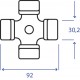 Crociera categoria 6, 30,2mm X 92mm