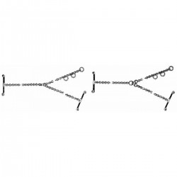 Legami zincati a 3 capi per bovini