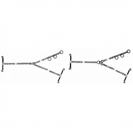 Legami zincati a 3 capi per bovini